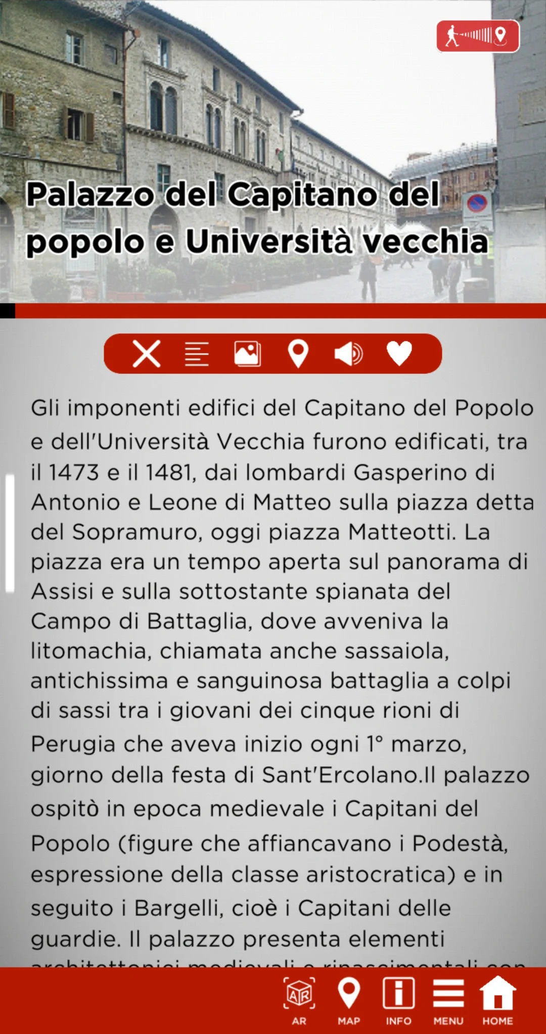 Perugia InApp screenshot