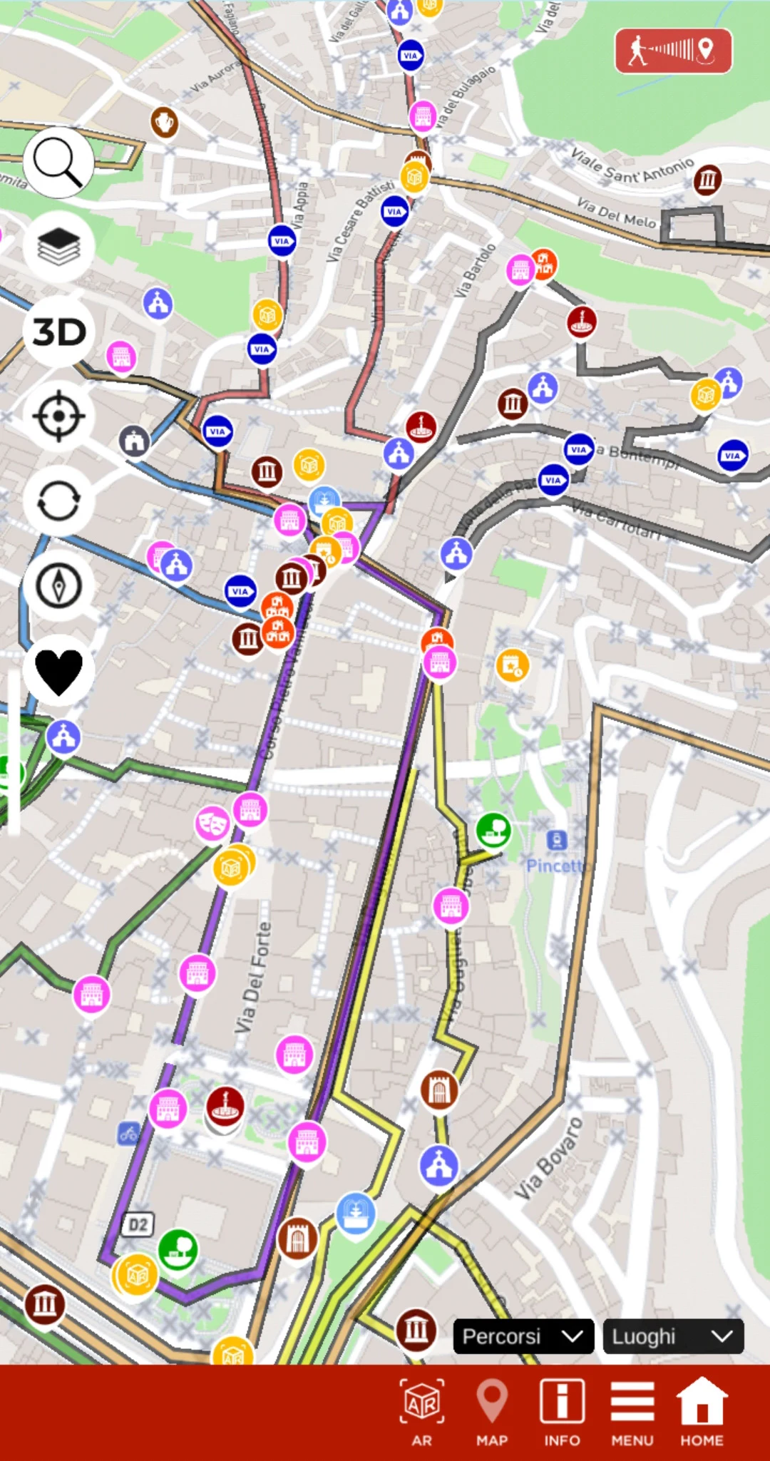 Perugia InApp screenshot