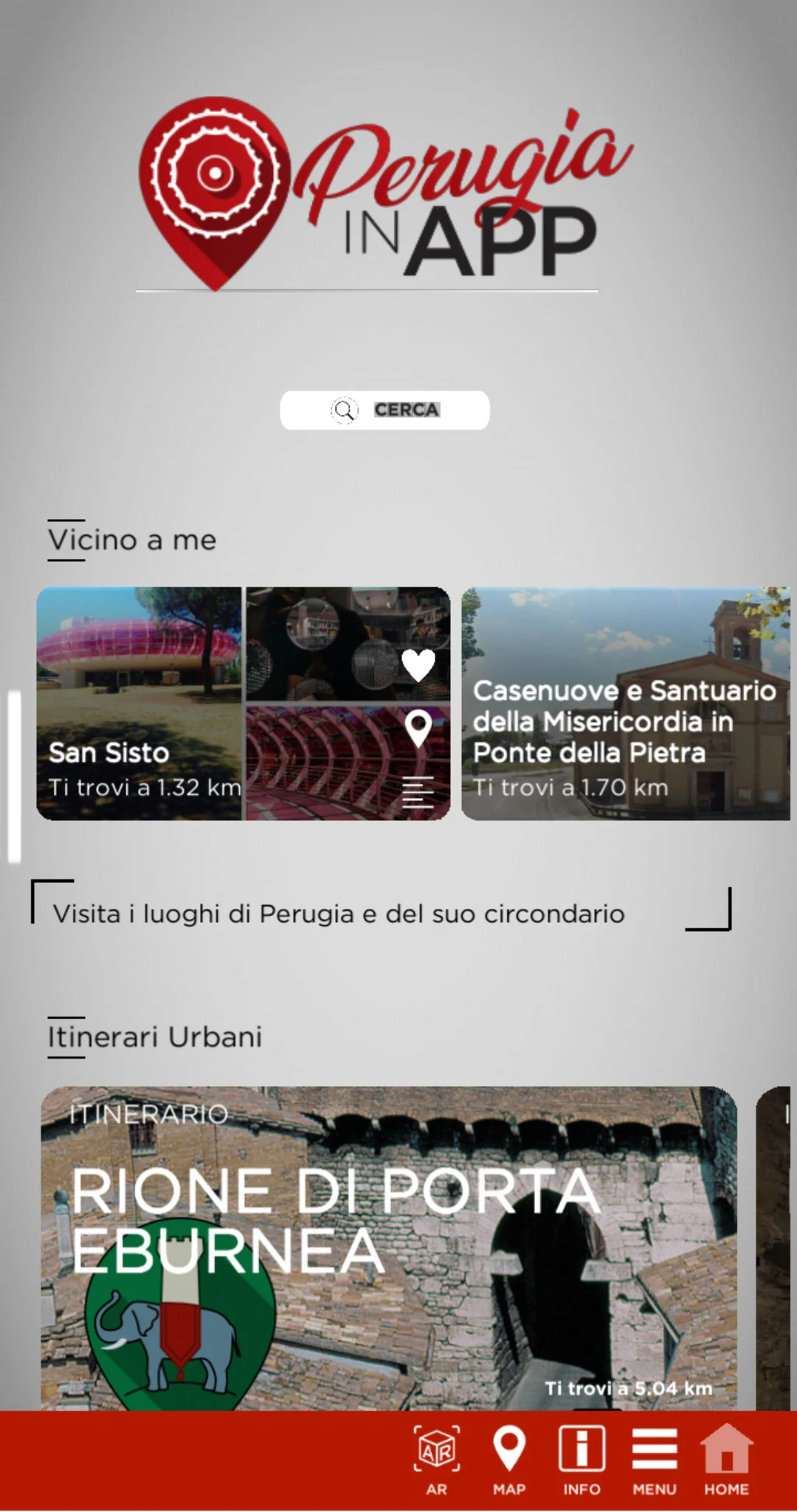 Perugia InApp screenshot